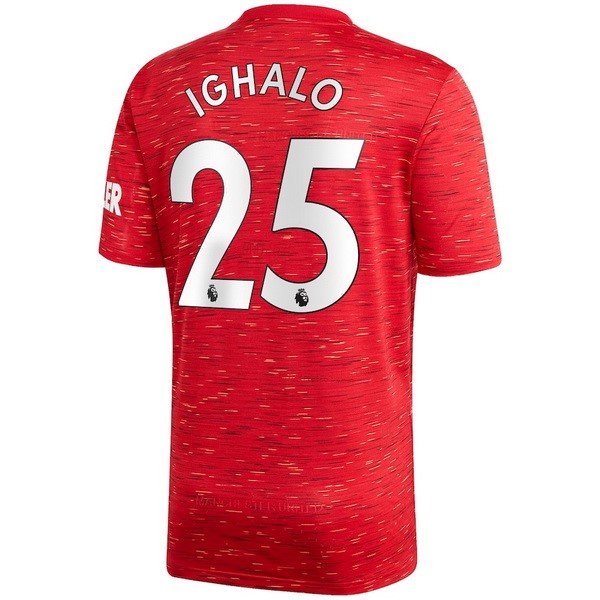 Camiseta Manchester United NO.25 Ighalo Primera equipo 2020-2021 Rojo